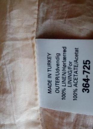 Нарядное летнее платье в яркие цветы, лен. 8