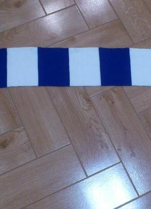 Футбольный шарф🧣фк челси chelsea fc scarf шарф бело-синий роза 160х18,5 см🇬🇧4 фото