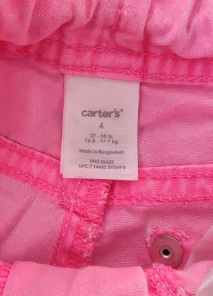 Розовые неоновые шорты carter's р. 4 года6 фото