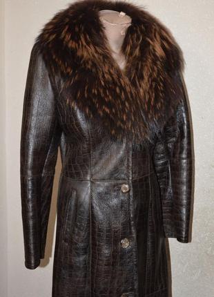 Дубленка шоко питон