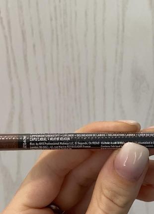 Nyx matte lip liner suede suède матовий олівець для губ3 фото