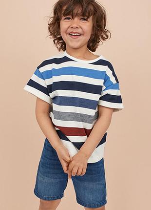 Оригинальные джинсовые шорты от бренда h&m разм. 98(2-3года)