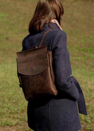 Кожаный рюкзак женский2 фото