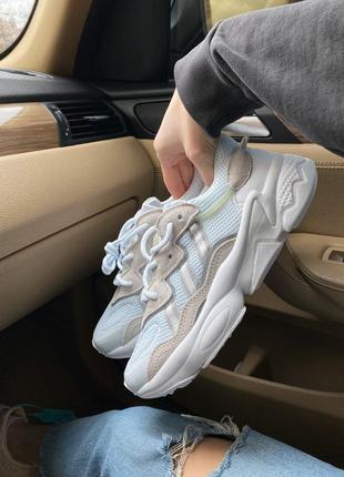 Кросівки adidas ozweego white/grey кроссовки