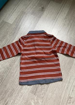 Кофта-рубашка,кофта-поло,реглан для мальчика на рост 86 см.новый.4 фото