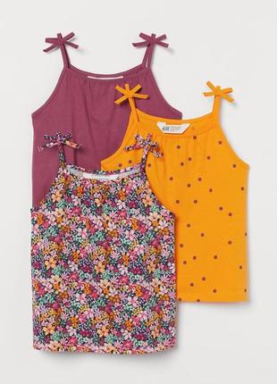 Топ для на бретелях футболка майка девочки от h&m (сша)