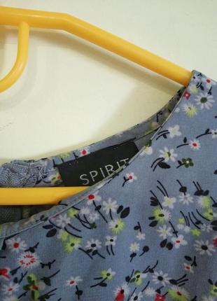 Серая блуза в цветочек spirit5 фото