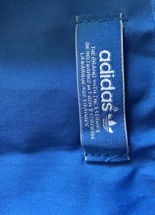 Фирменный синий текстильный рюкзак adidas5 фото