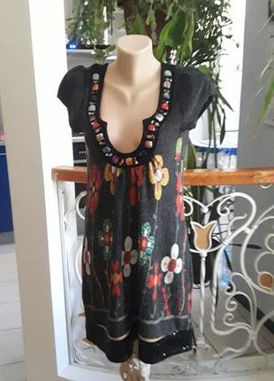 Ангоровое платье туника