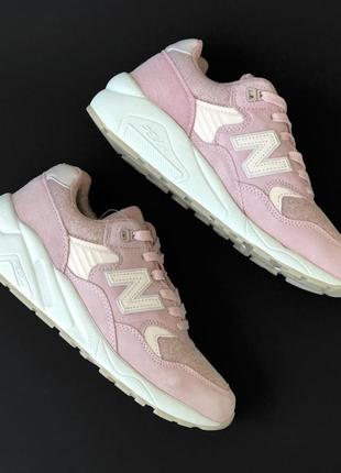 New balance 580 pink кроссовки кросівки жіночі7 фото