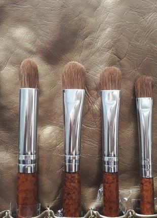 Набір кистей для макіяжу шані pro brush set - studio quality with golden pouch - 18pc4 фото