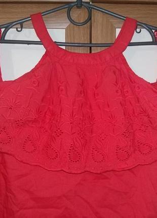 Яркая летняя блузка papaya открытые плечи 18 размер l-xl