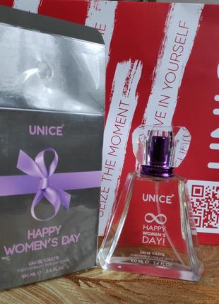 Туалетная вода happy women's day purple, 100 мл.unice турция3 фото