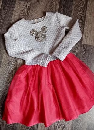 Плаття сукня для дівчинки з мікімаусом