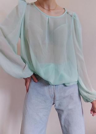 Прозора блуза блузка atmosphere легка сорочка