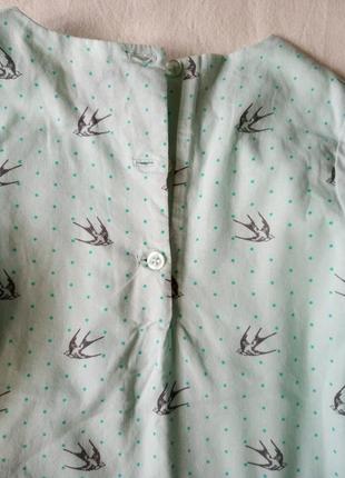 Нарядная блуза (кофточка) с ласточками6 фото