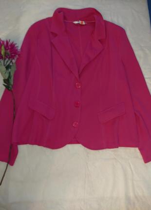 56/62 пиджак блейзер розовый2 фото
