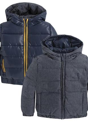 Двостороння куртка курточка mayoral іспанія колір червоний-синій, осінь-зима