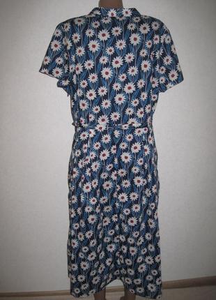 Хлопковое платье цветочный принт seasalt cornwall р-р20,3 фото