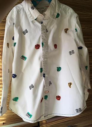 Рубашка летняя outfit 3-4 года , сорочка