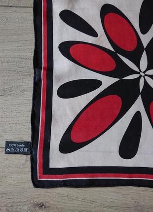 Giada шелковый шейный платок цветочный принт 53*53 см5 фото