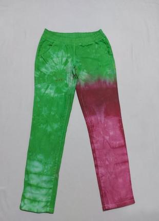 Яркие джинсы, с интересной дизайнерской цветностью, тянутся, высокая посадка2 фото