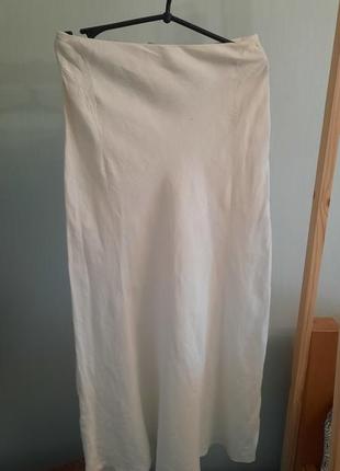 Льняная юбка макси1 фото