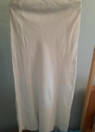 Льняная юбка макси2 фото