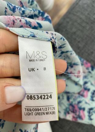 Нежная цветочная блуза m&s3 фото