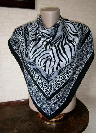 Винтажный платок из натурального шелка.2 фото