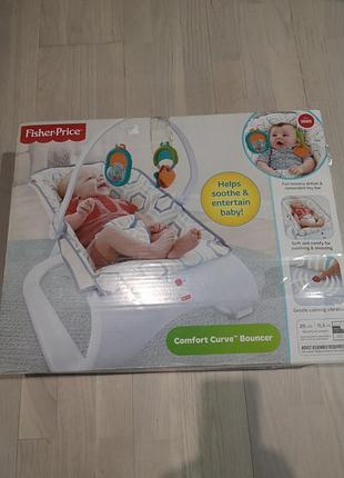🔥🔥🔥fisher price - чудове масажне крісло-качалка comfort curve bouncer