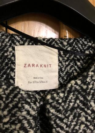 Шерстяной твидовый жакет , zara wool4 фото