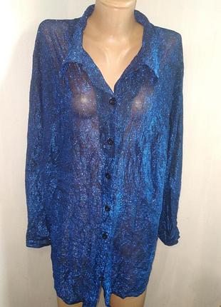 Очень большой размер шикарная блуза 3suisses