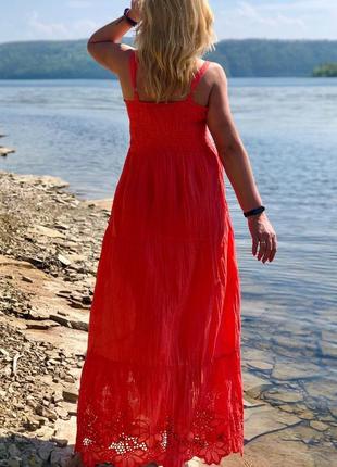 Нарядное платье 👗 летнее лёгкое сарафан хлопок4 фото