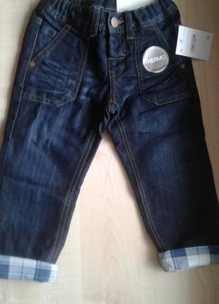 Термоджинсы, джинсы на х/б подкладке palomino c&a германия р.98