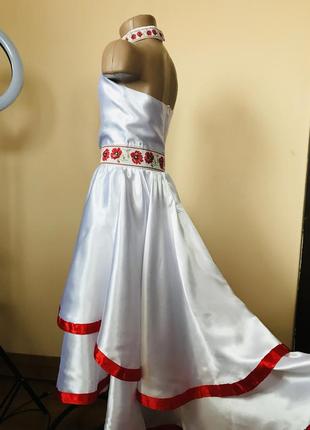 Шикарное нарядное платье для девочки 6-10 лет6 фото