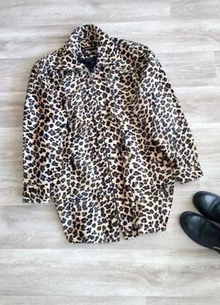 Куртка,парка, пальто  оверсайз, в леопардовый принт carolean2 фото