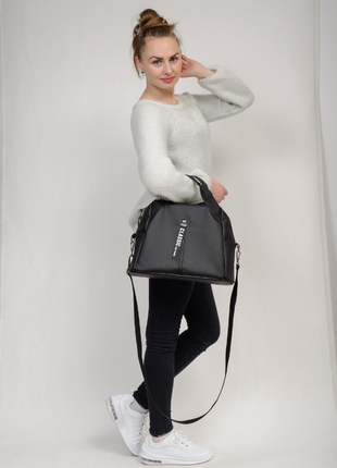 Женская спортивная сумка vogue чёрный5 фото