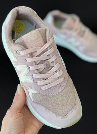 Кроссовки женские new balance 580 pink розовые/белые (нью баланс, кросівки)2 фото