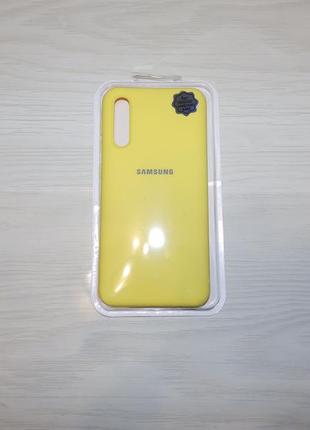 Чохол silicone case nano для samsung galaxy a50 (a505f) / a50s / a30s жовтого кольору1 фото