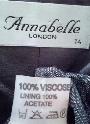 Серый пиджак 100% вискоза   14 annabelle london3 фото