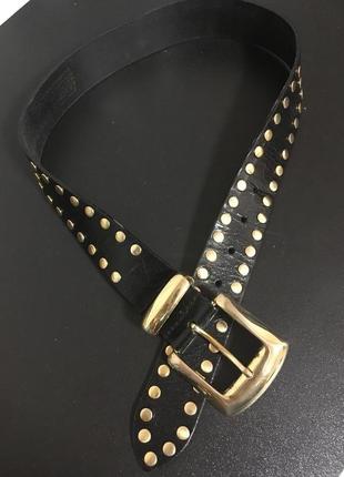 Ремень с заклепками кожа stmichael р-н. xs-s