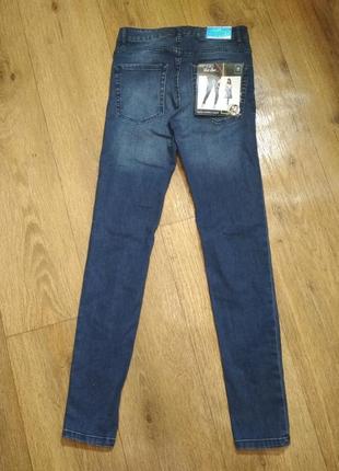 Классные стильные джинсы с потёртостями esmara, р. 34, замеры на фото7 фото
