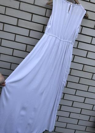 Штапельне довге біле плаття в етно стилі бохо atmosphere