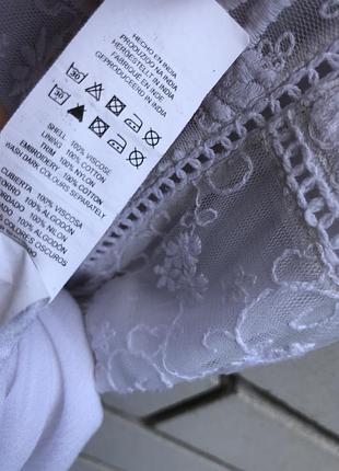 Штапельне довге біле плаття в етно стилі бохо atmosphere