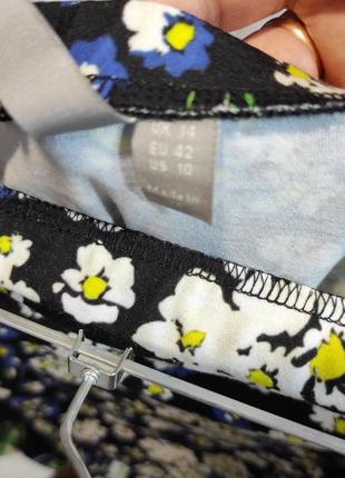 Шикарная цветочная юбка для беременяшек р 48 (14)6 фото