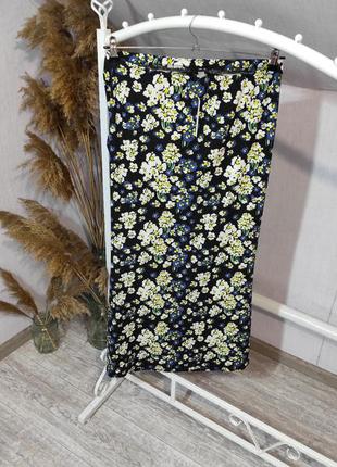 Шикарная цветочная юбка для беременяшек р 48 (14)4 фото
