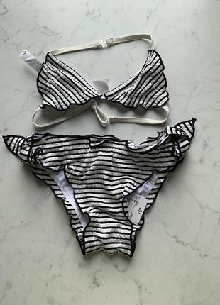 Гарний стильний купальник з рюшами kiabi на 4 роки