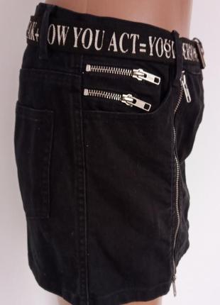 Обалденная джинсовая юбочка zara woman. размер s.5 фото