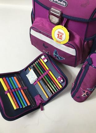 Шкільний рюкзак з приладдям для дівчинки herlitz2 фото